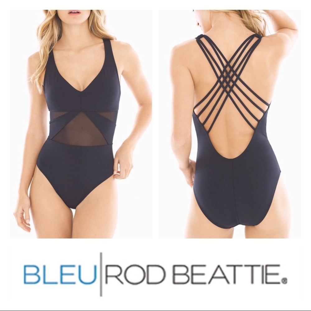 ‘Don’t Mesh With Me’ Strappy V-Neck One Piece